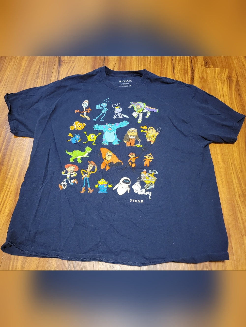 Pixar Characters Short Sleeve Shirt, Tag Size 2X